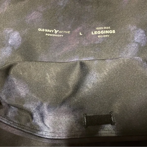 Old Navy Women’s High-Waisted PowerSoft Side-Pocket 7/8 Run Leggings Size L Gym - Picture 5 of 15